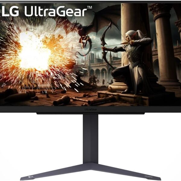 LG UltraGear 27GS60QC-B 27" 2560 x 1440 (2K) HDMI DisplayPort 180Hz Pivot-skärm