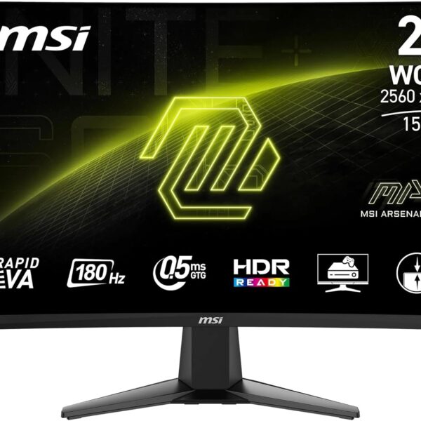 MSI MAG 27CQ6F 27" 2560 x 1440 (2K) HDMI DisplayPort 180Hz